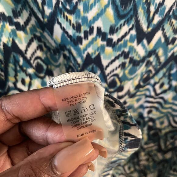 Title Nine Drape Neck Dress Womens XS Lightweight Stretch Casual Summer Travel - Picture 4 of 7